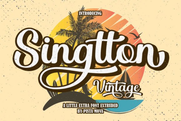 Bring Charm to Your Creations with Singtton Vintage Font