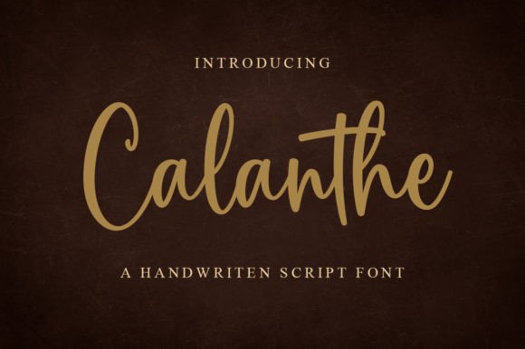 Calanthe: A Delicate and Elegant Handwritten Font for Makers