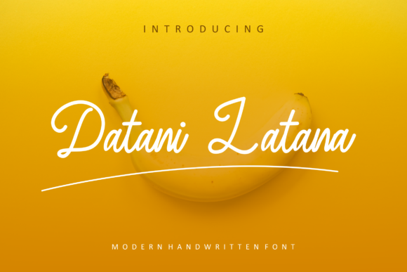 Datani Latana: A Font for Elegant Handmade Products