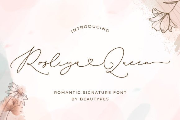 Elevate Your Brand with Rosliya Queen: A Signature Font