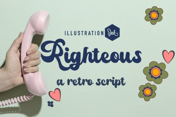 Enhance Your Brand with Righteous: A Retro Cursive Font
