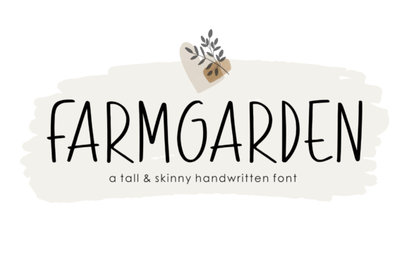 Farmgarden: A Tall Handwritten Font for Digital Charm