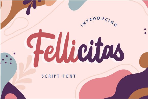 Fellicitas: A Modern Script Font for Crafters & Product Creators