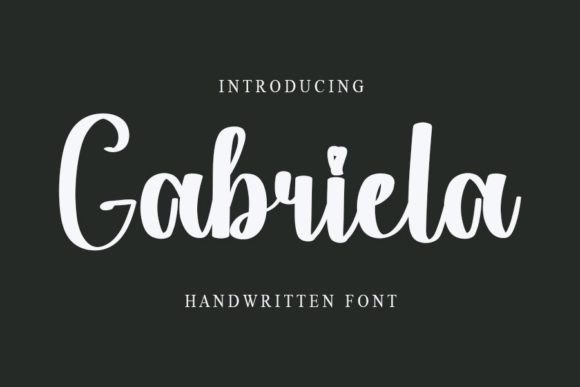 Gabriela: A Relaxed Handwritten Font for Crafters & Creators