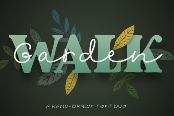 Garden Walk: A Versatile Font Duo for Crafters and Creators