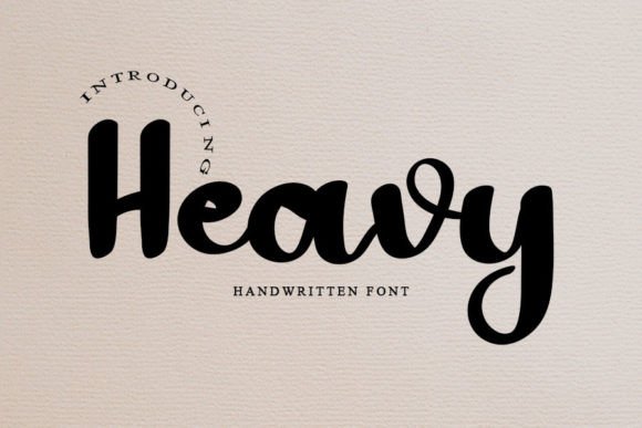 Heavy Handwritten Font: A Bold Signature for Your Business