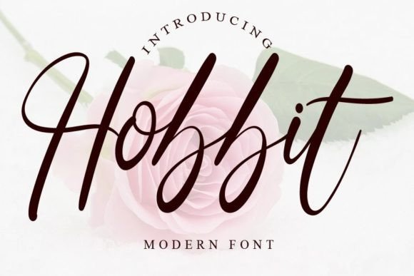 Hobbit Font: A Script Typeface for Editorial Elegance