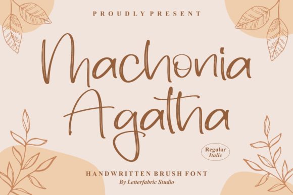 Machonia Agatha: A Confident and Charming Script Font