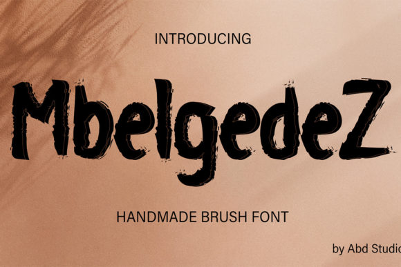 MbelgedeZ: A Unique Script Font for Authentic Branding