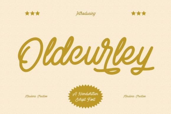 Oldcurley: A Script Font for Nostalgic Branding