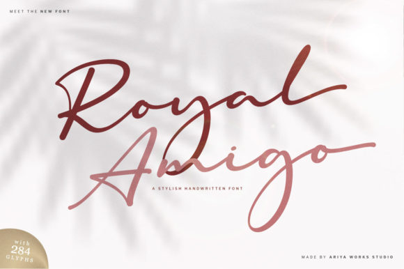 Royal Amigo: The Dainty Script Font for Your Creative Projects