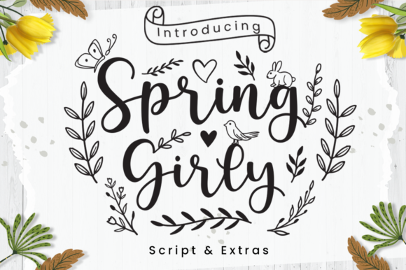 Spring Girly: A Chic Script Font for Modern Digital Design
