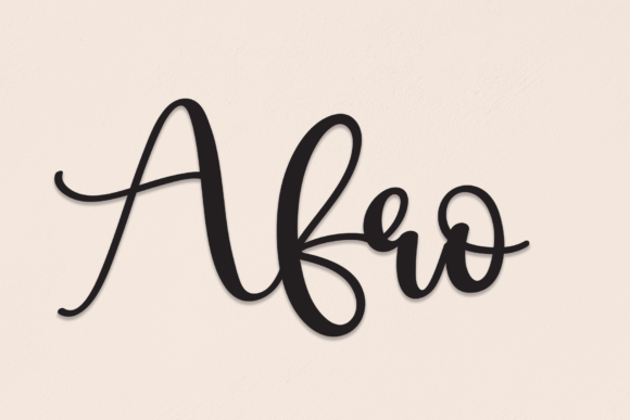 The Afro Font: A Friendly Handwritten Typeface for Your Brand
