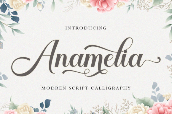 The Anamelia Typeface: A Classic Script Font for Editorial Elegance