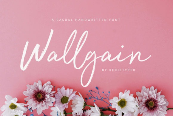 Wallgain: Your Go-To Rustic Handwritten Font for Homemade Charm