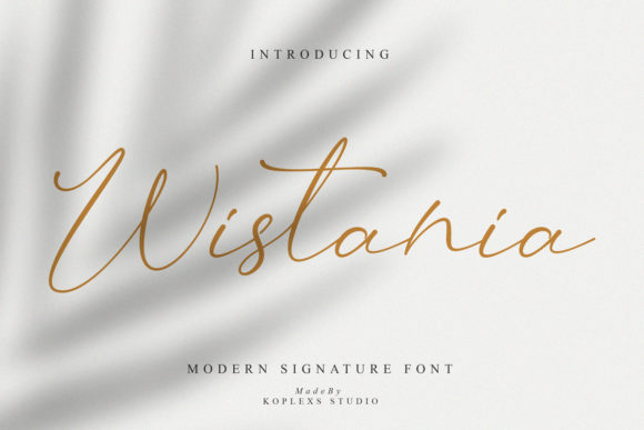 Wistania: The Expressive Script Font for Digital Branding